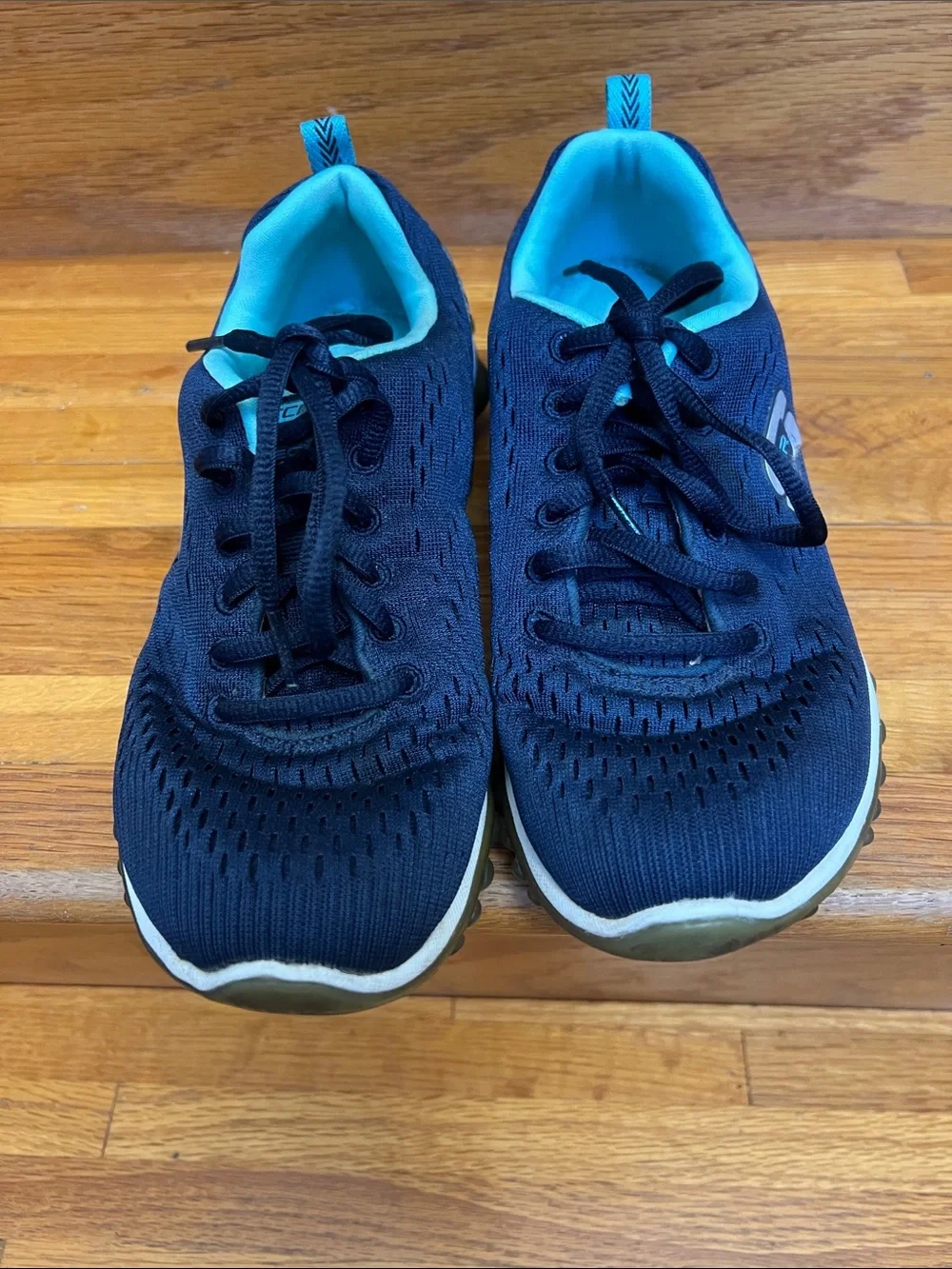 Skechers Navy with Teal Athletic Sneakers